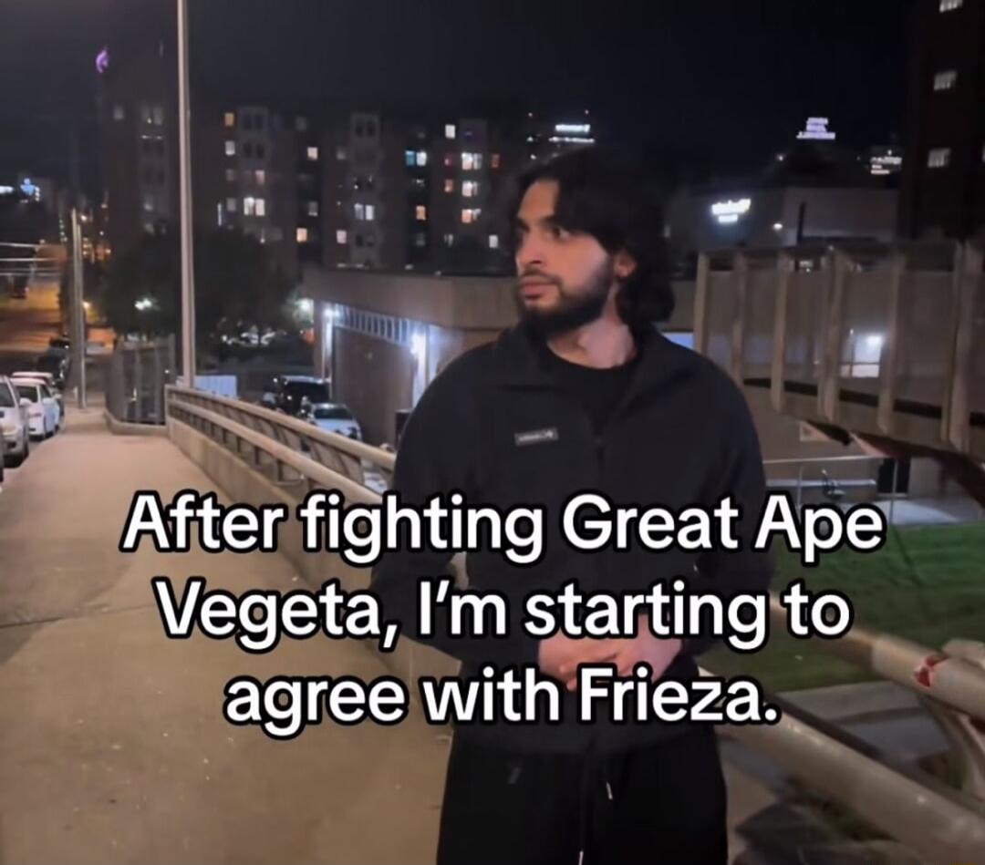 After flghtlng cE Ape Vegeta Im startingto_ il agree withFrieza