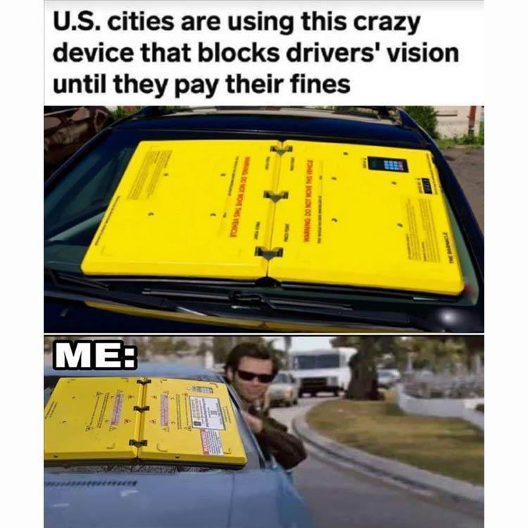US cities are using this crazy device that blocks drivers vision until they pay their fines