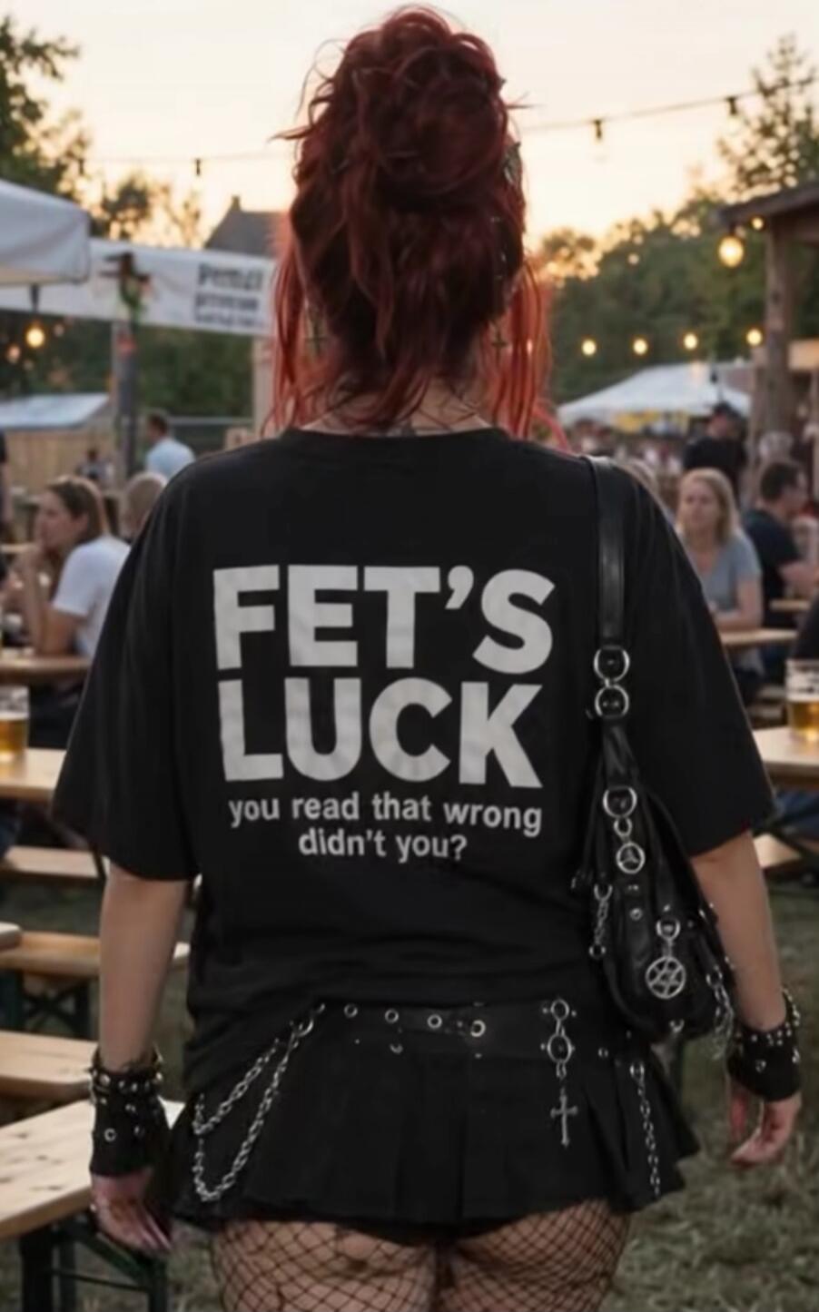 FET'S LUCK you read that wrong didn't you?