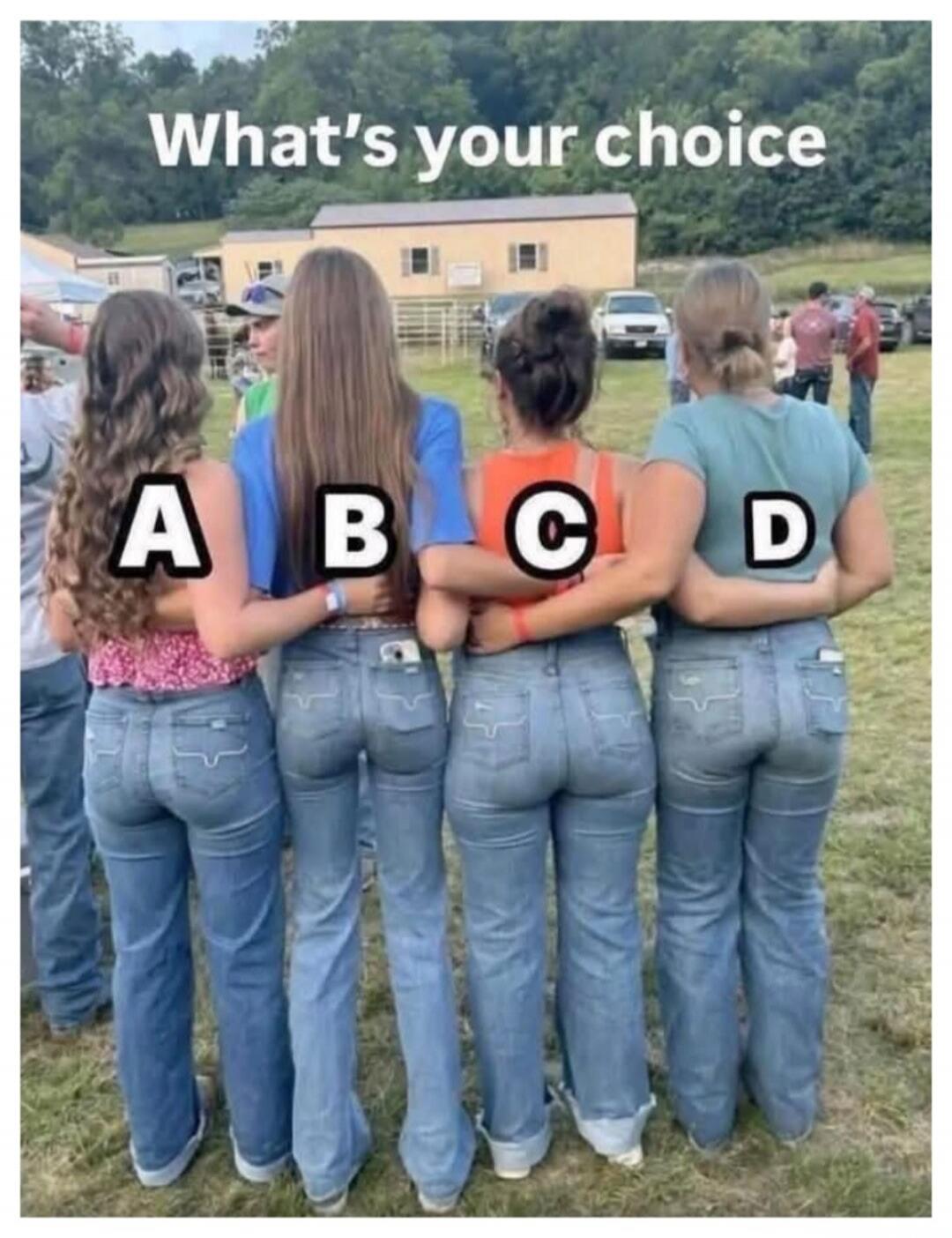 What's your choice A B C D