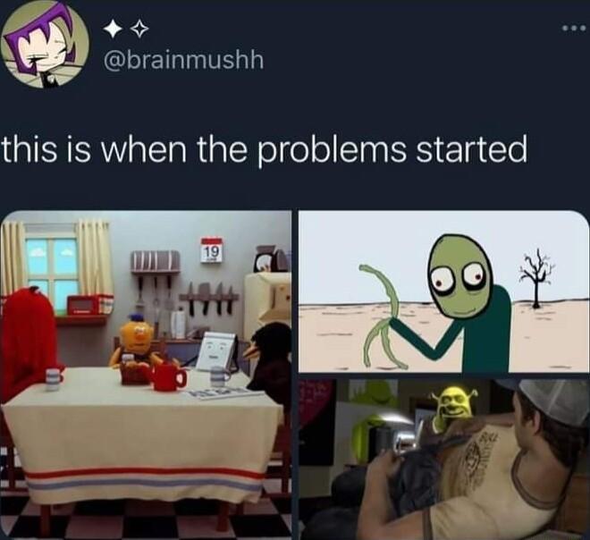 A WS l brainmushh this is when the problems started