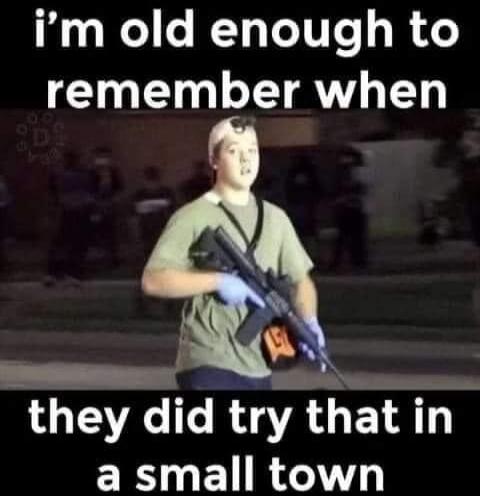 I'm old enough to remember when they did try that in a small town