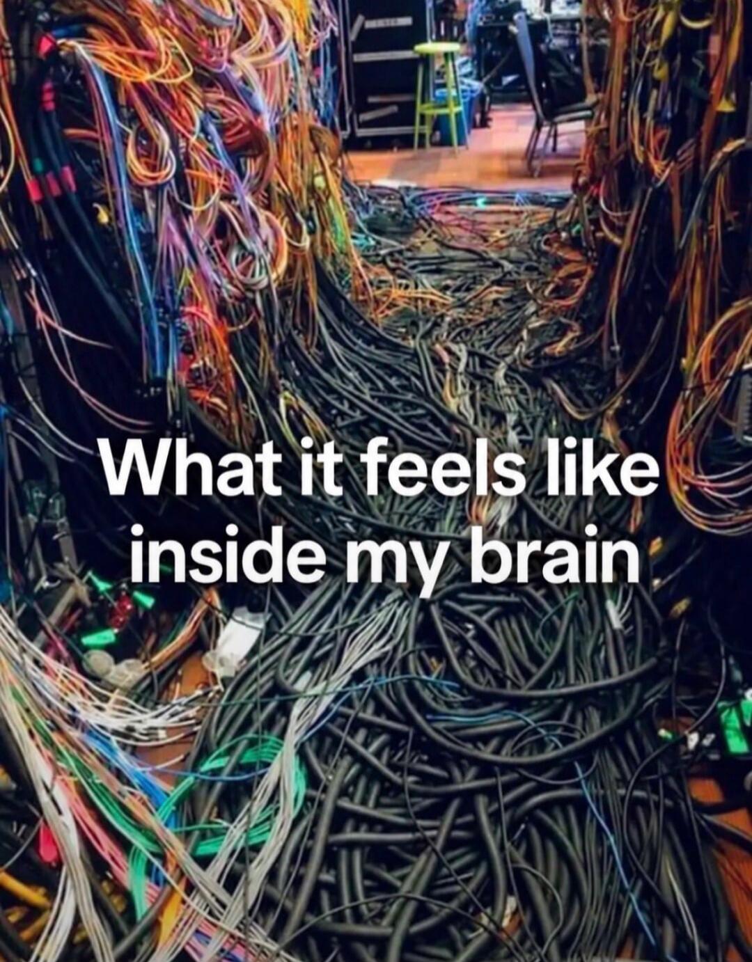What it feels like inside my brain