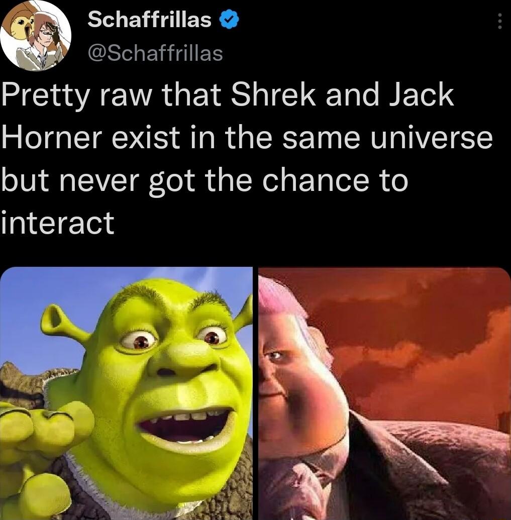 Schaffrillas SIeLEVIEH A TRGEIES S T o WETel S Horner exist in the same universe but never got the chance to interact