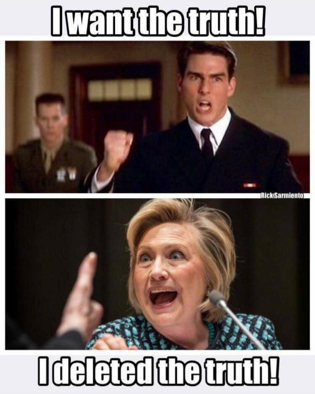 I want the truth! I deleted the truth!