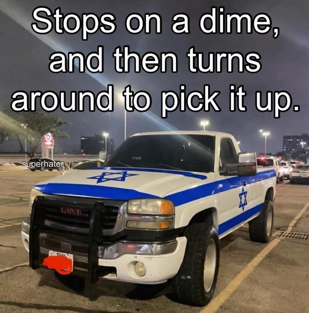 Stops on a dime, and then turns around to pick it up.