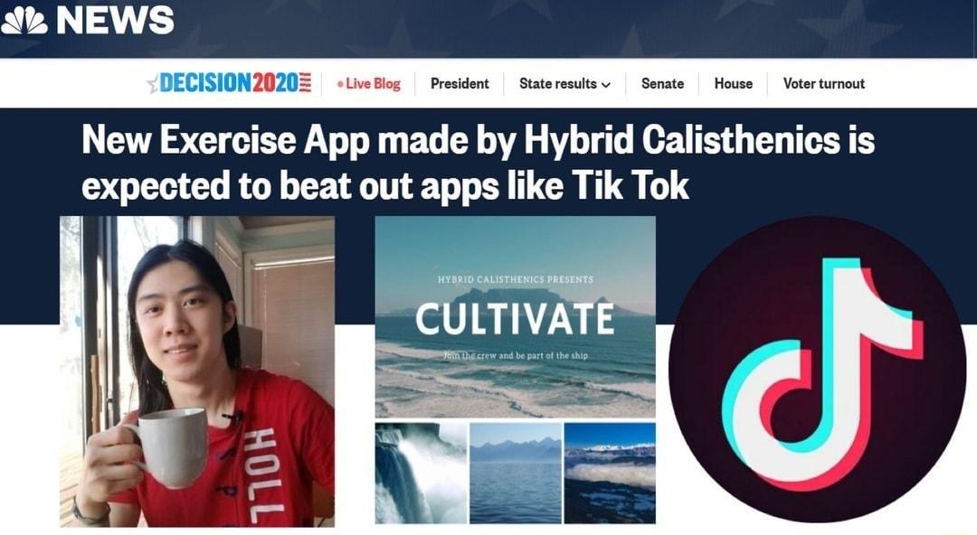 J NEWS New Exercise App made by Hybrid Calisthenics is expected to beat out apps like Tik Tok