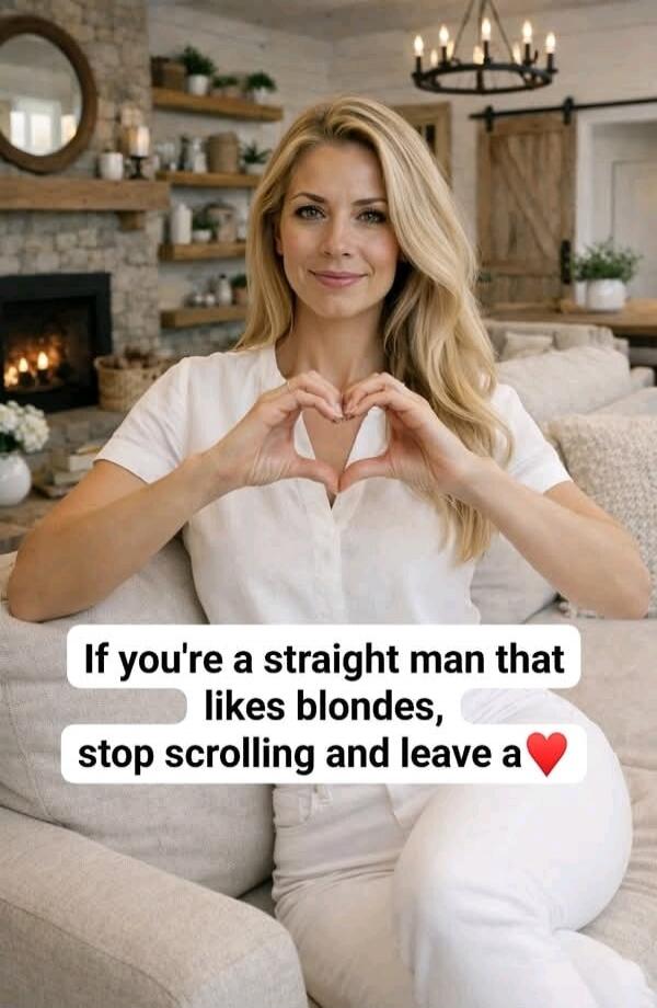 If you're a straight man that likes blondes, stop scrolling and leave a ❤️