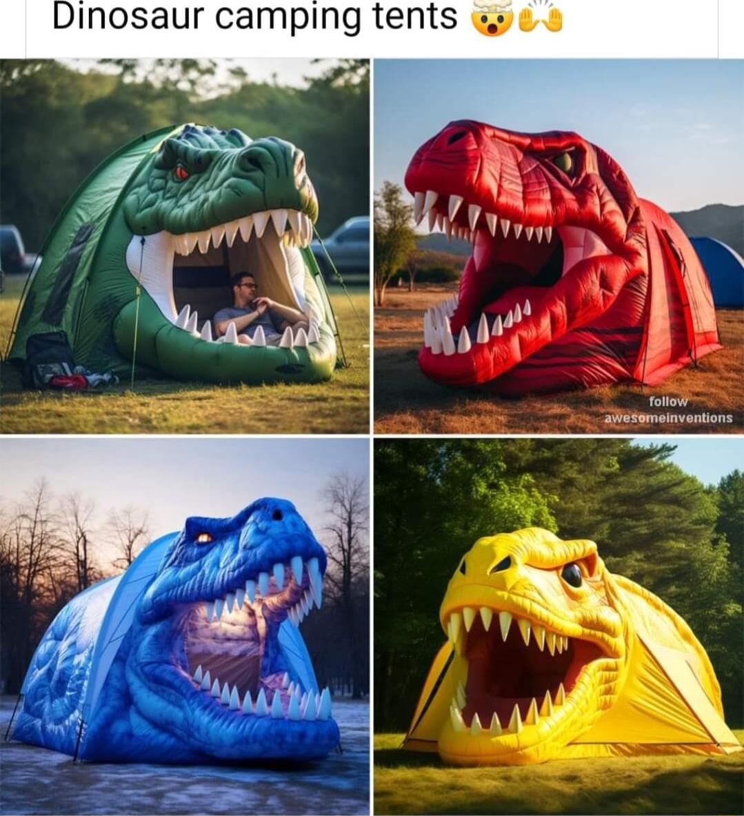 Dinosaur camping tents we o
