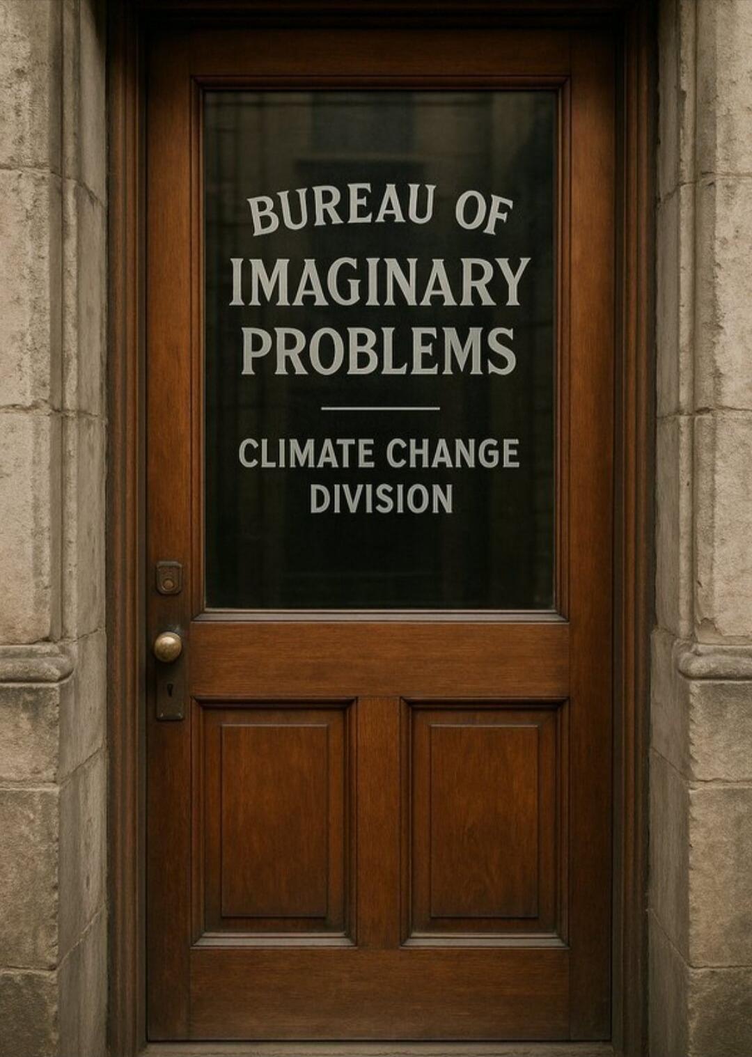 BUREAU OF IMAGINARY PROBLEMS
CLIMATE CHANGE DIVISION