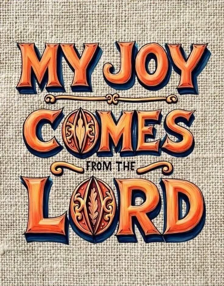 MY JOY COMES FROM THE LORD