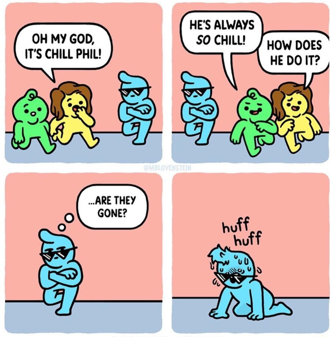 OH MY GOI ITS CHILL PHIL HOW DOES HE DO IT
