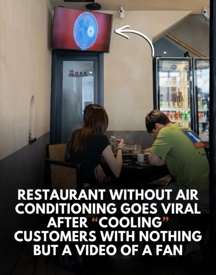RESTAURANT WITHOUT AIR CONDITIONING GOES VIRAL AFTER 