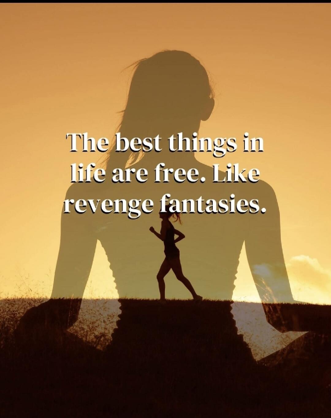 The best things in life are free. Like revenge fantasies.