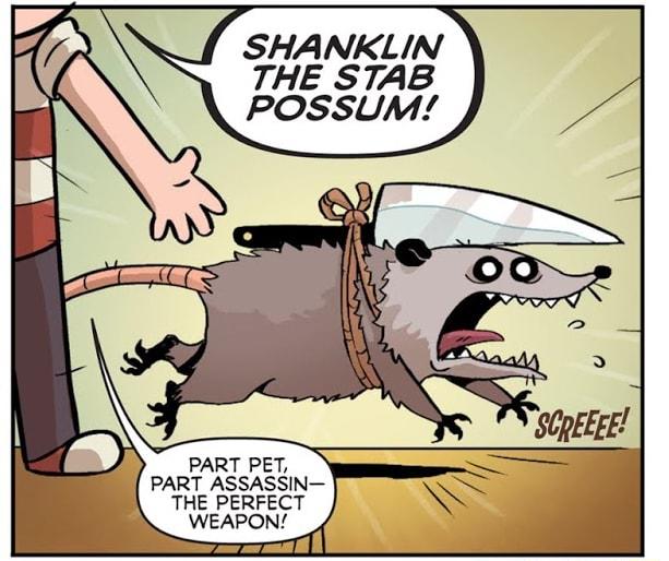SHANKLIN THE STAB POSSUM PART PET PART ASSASSIN THE PERFECT WEAPON