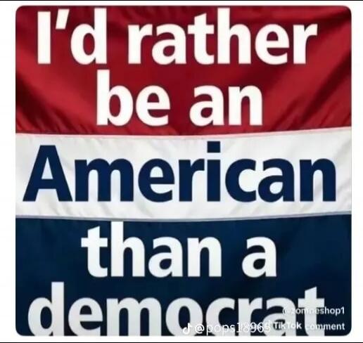 I'd rather be an American than a democrat