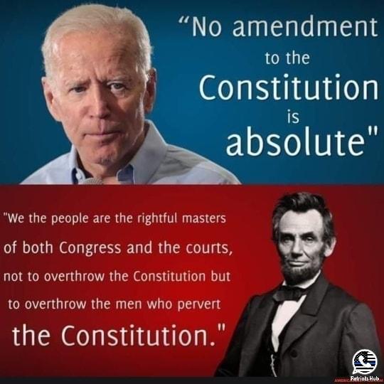 No amendment to the Constitution is ELNT1h l We the people are the rightful masters of both Congress and the courts v not to overthrow the Constitution but h A to overthrow the men who pervert the Constitution