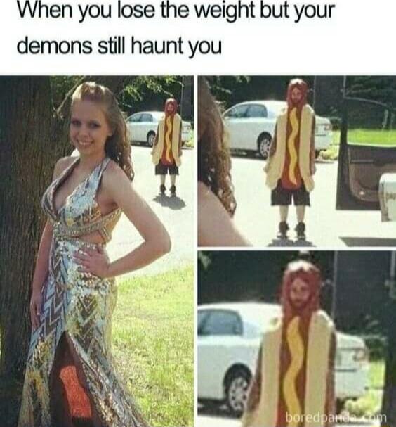 When you lose the weight but your demons still haunt you