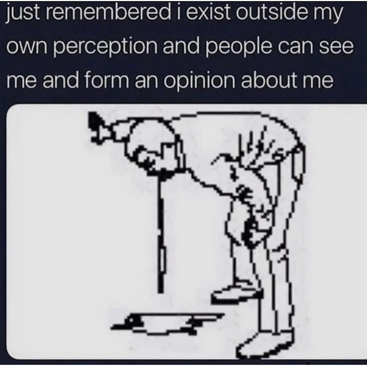 just remembered i exist outside my ol alolcIelToleaFTale folTolo HoraR1cY me and form an opinion about me