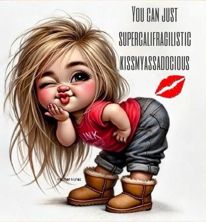 You can just supercalifragilistic kissmyassadocious
