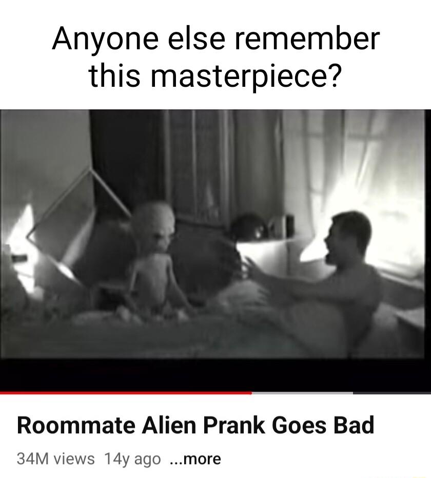 Anyone else remember this masterpiece Roommate Alien