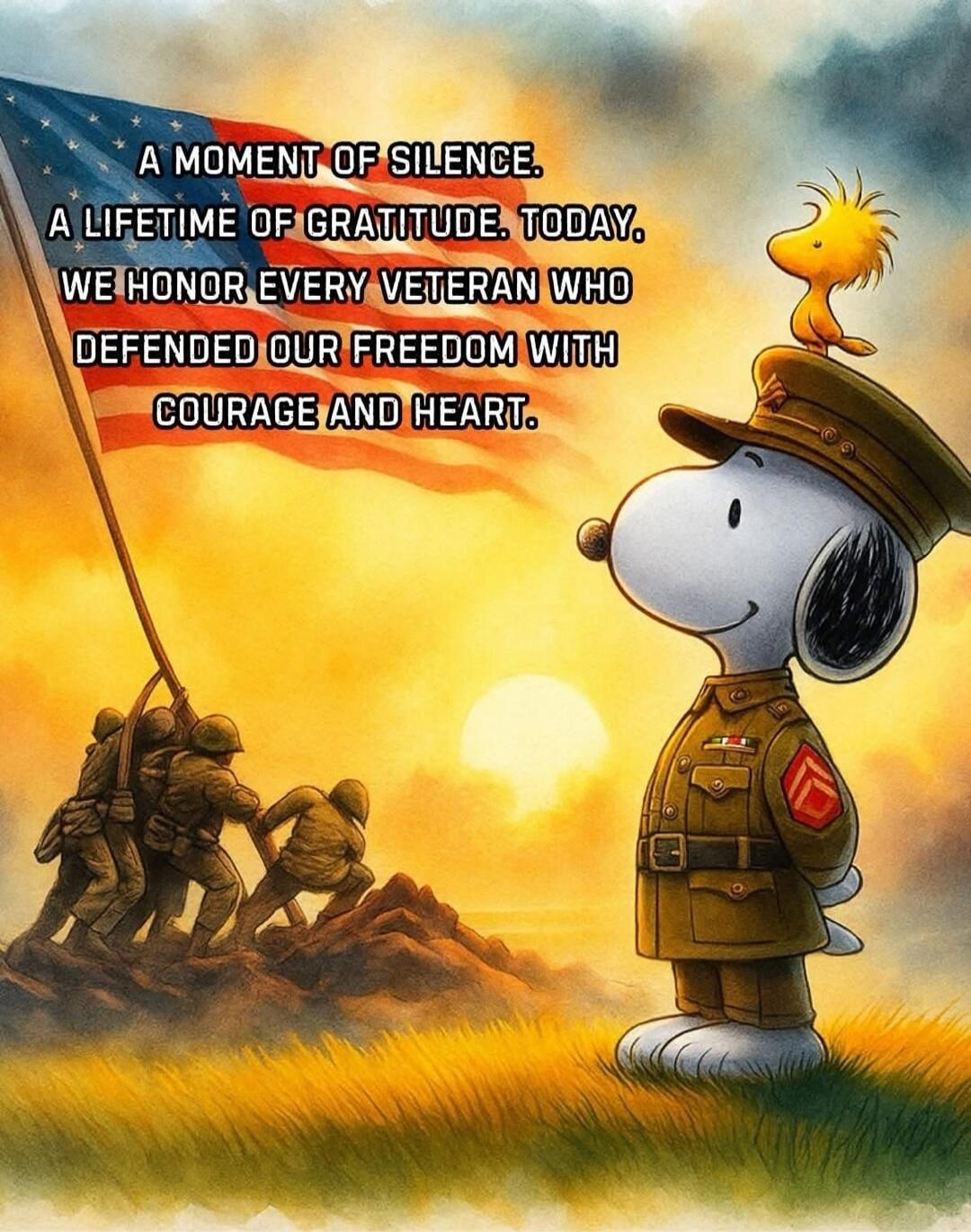 A MOMENT OF SILENCE. A LIFETIME OF GRATITUDE. TODAY, WE HONOR EVERY VETERAN WHO DEFENDED OUR FREEDOM WITH COURAGE AND HEART.