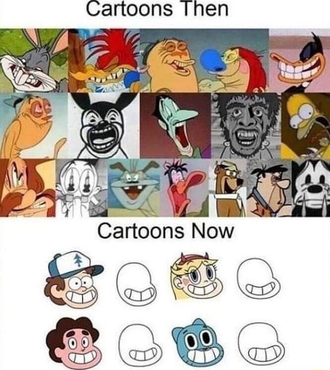 Cartoons Then
