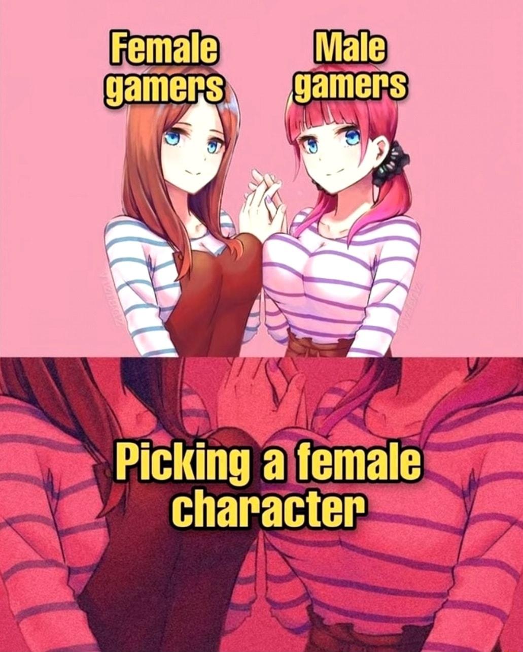 Plckmg temale g character
