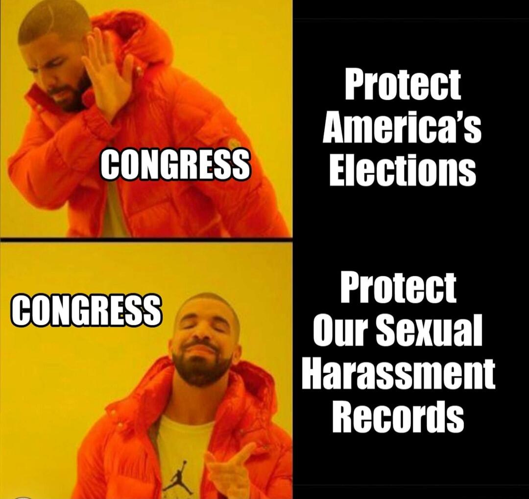 CONGRESS Protect America's Elections CONGRESS Protect Our Sexual Harassment Records
