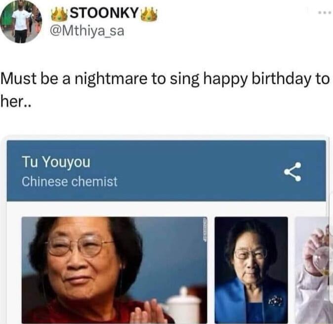 4 STOONKY 4 g Mthiya sa Must be a nightmare to sing happy birthday to her