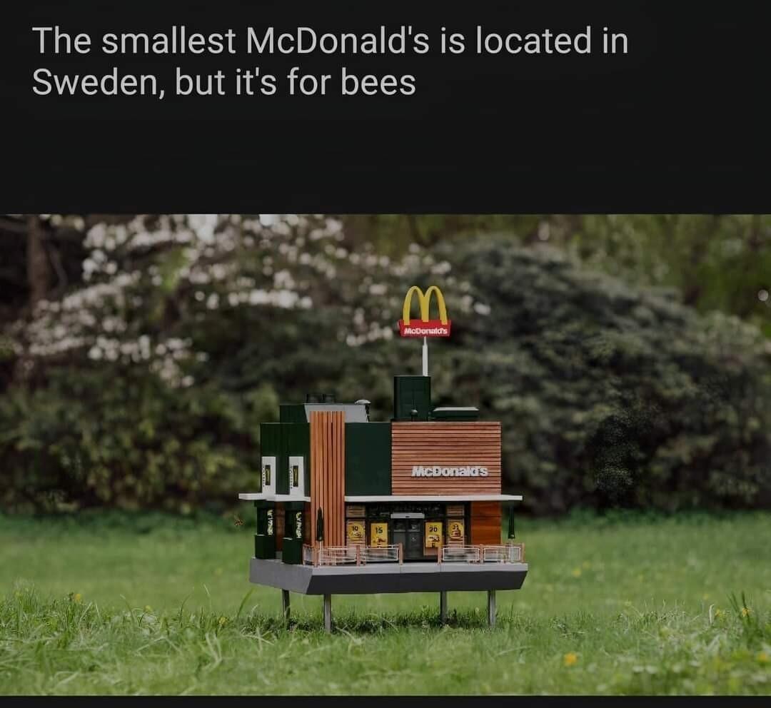 The smallest McDonalds is located in SIUELELRNEIE T EEN