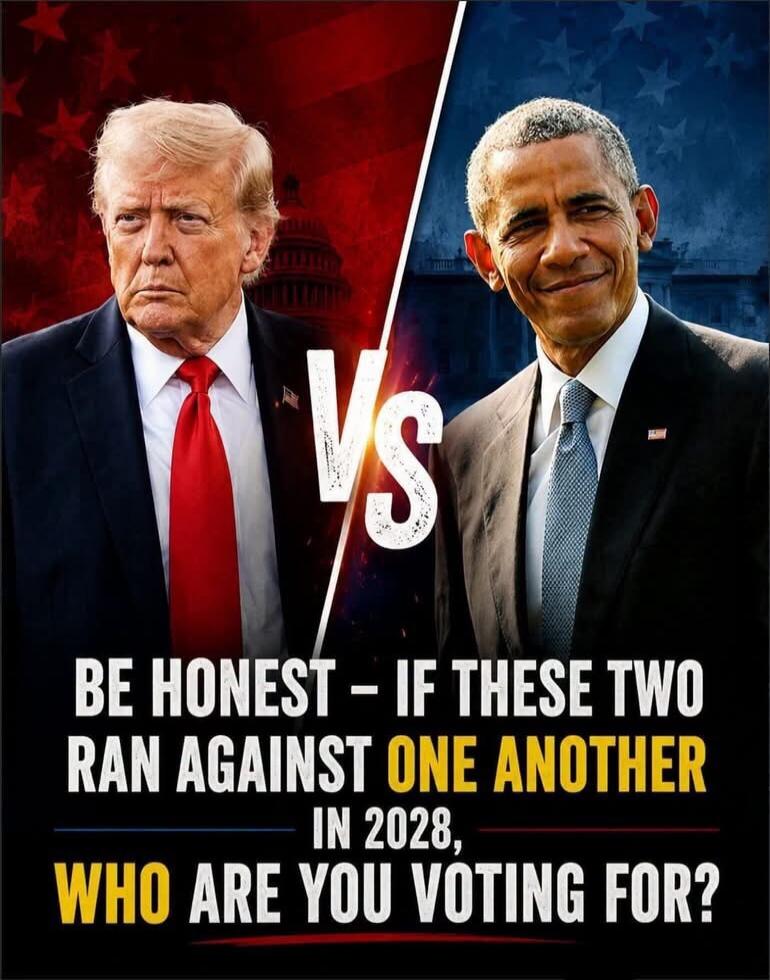 BE HONEST - IF THESE TWO RAN AGAINST ONE ANOTHER IN 2028, WHO ARE YOU VOTING FOR? VS