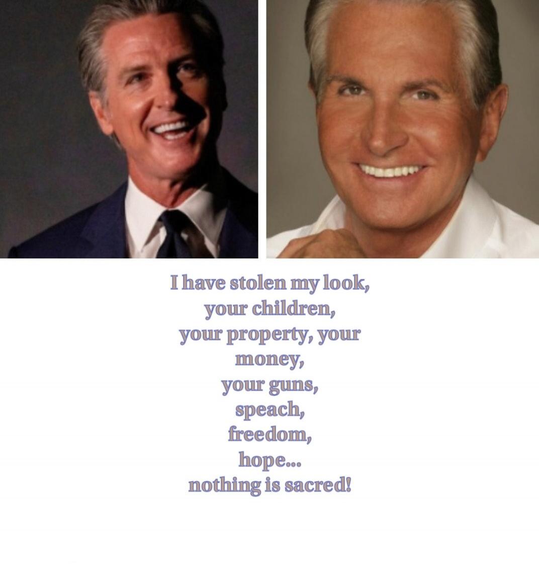 I have stolen my look, your children, your property, your money, your guns, speech, freedom, hope... nothing is sacred!