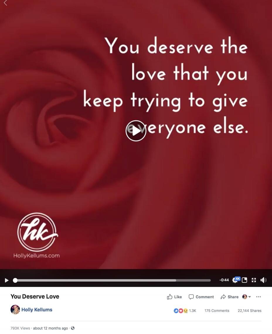 You deserve the love that you keep trying to give everyone else.