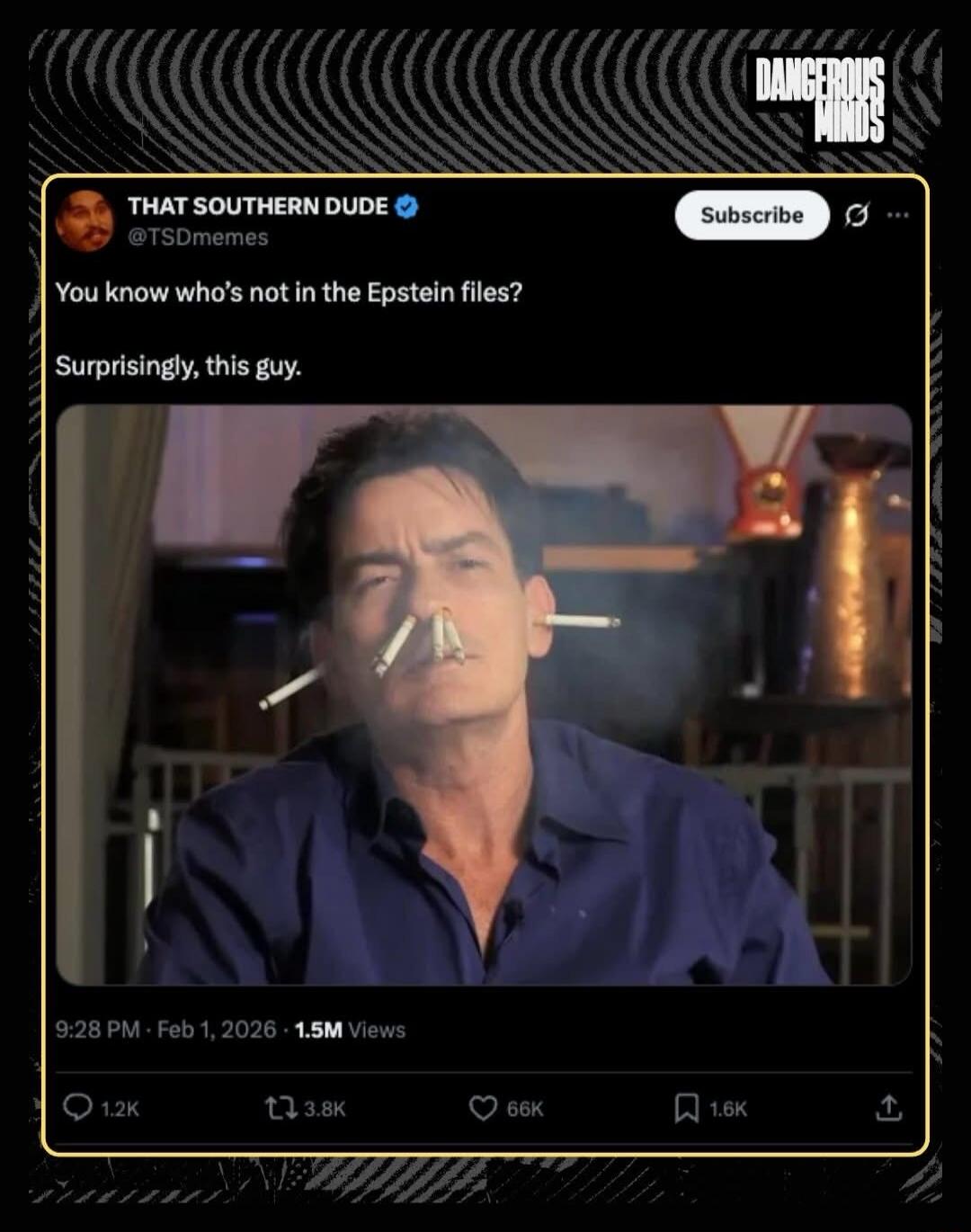 That Southern Dude • You know who's not in the Epstein files? Surprisingly, this guy.