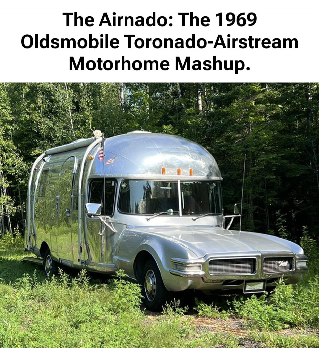 The Airnado: The 1969 Oldsmobile Toronado-Airstream Motorhome Mashup.