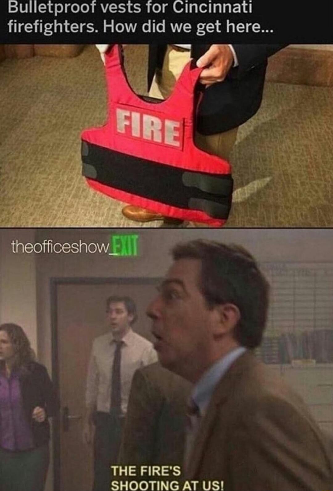 Bulletproof vests for Cincinnati firefighters How did we get here x B THE FIRES SHOOTING AT US