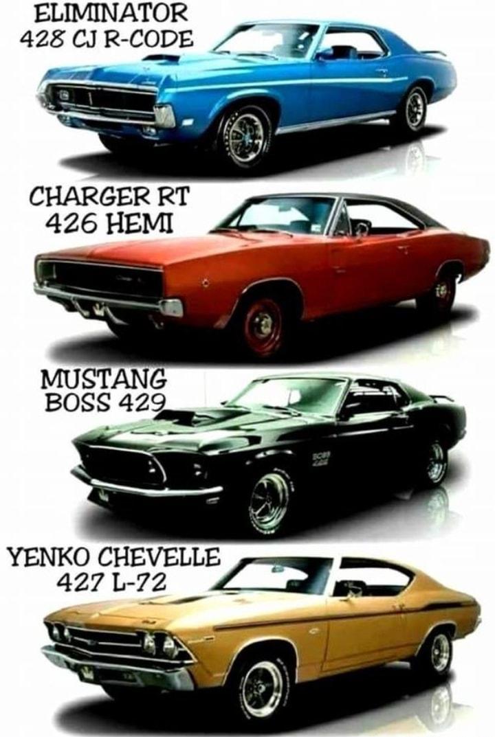 ELIMINATOR 428 CJR CODE CHARGER RT 426 HEMI MUSTANG BOSS 429 YENKO CHEVELLE 427172 CD