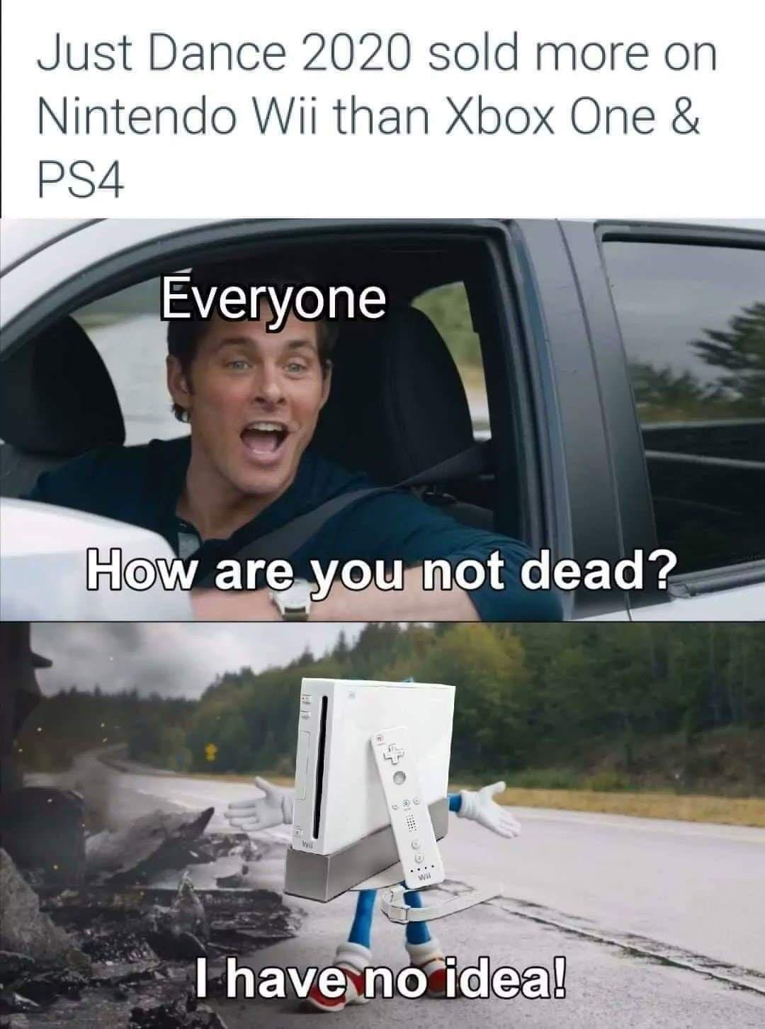 Just Dance 2020 sold more on Nintendo Wii than Xbox One PS4 Everyone t dgad g