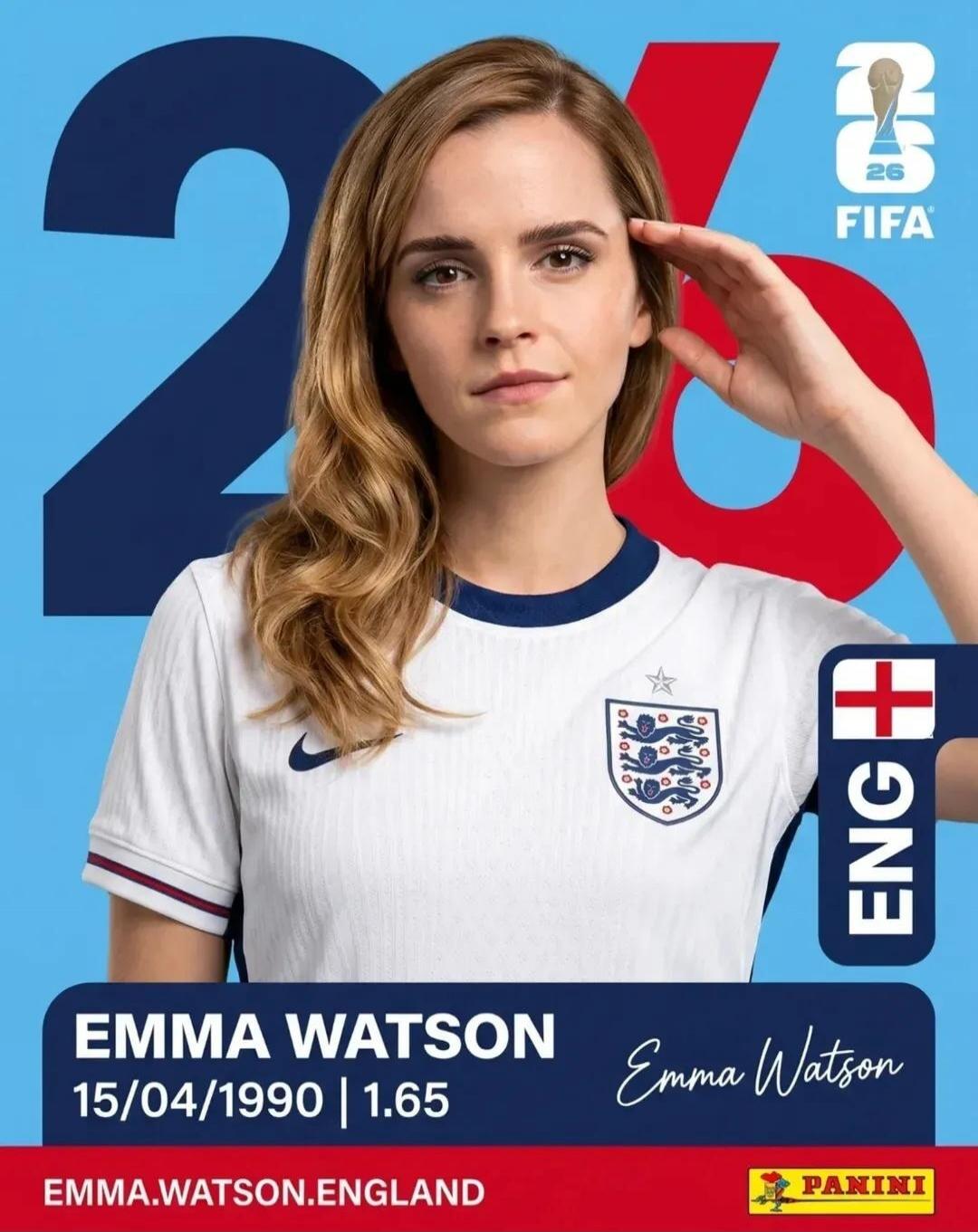 26 FIFA ENG EMMA WATSON 15/04/1990 | 1.65 Emma Watson EMMA.WATSON.ENGLAND PANINI