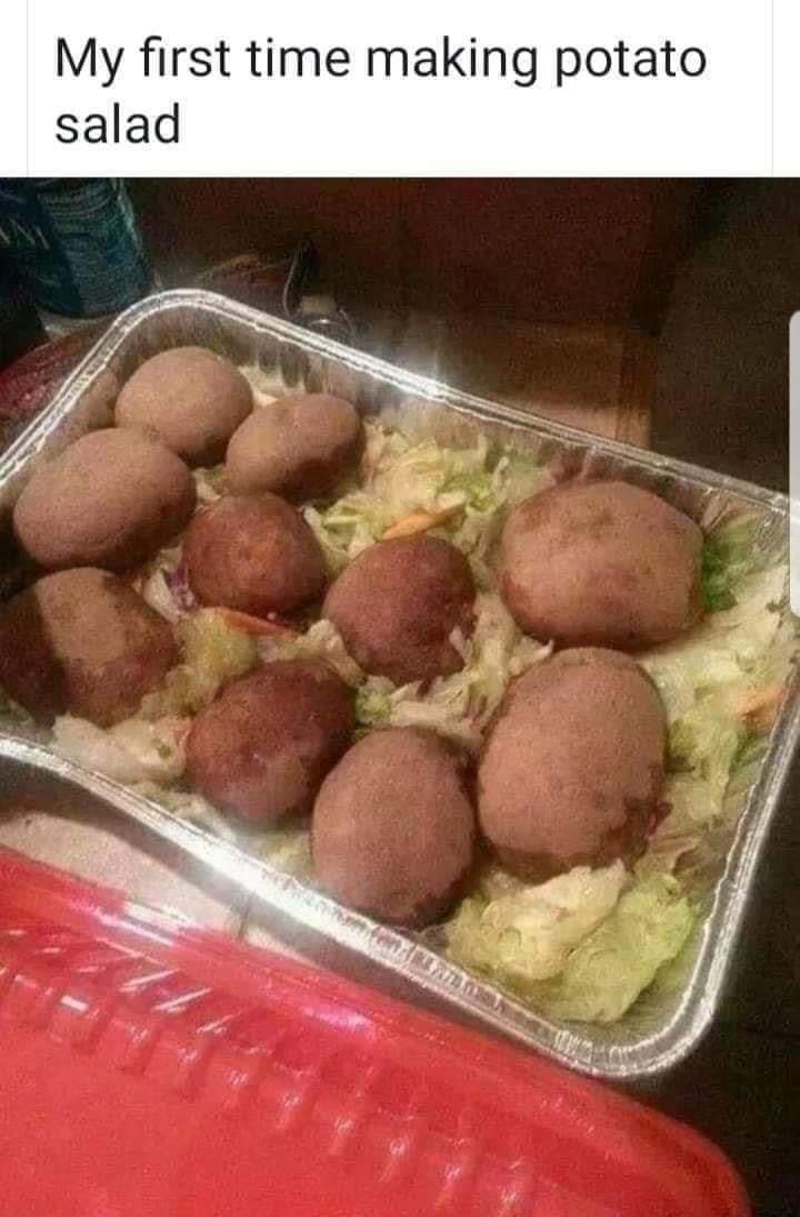 My first time making potato salad