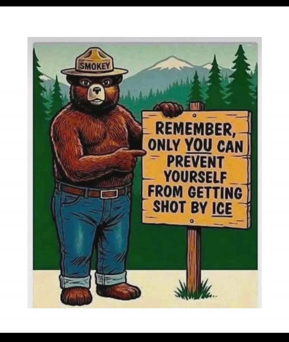 Remember, only you can prevent yourself from getting shot by ice