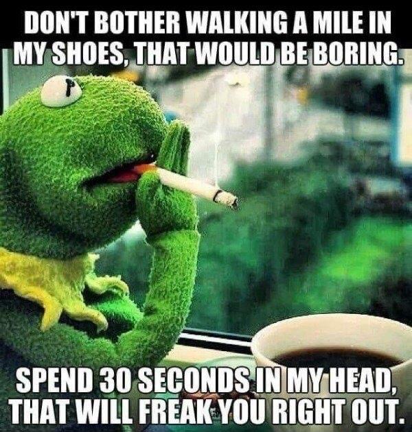 DONT BOTHER WALKING A MILE IN My SIIIES TIIAT WOULD BE1BIIIIIIIG SPEND 30 SECOI THAT WILL FREAKYOU RIGHT 0UT