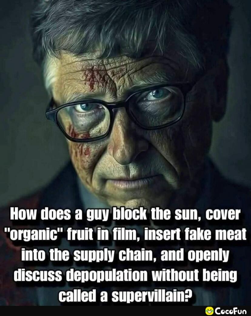 How does a guy block the sun, cover 