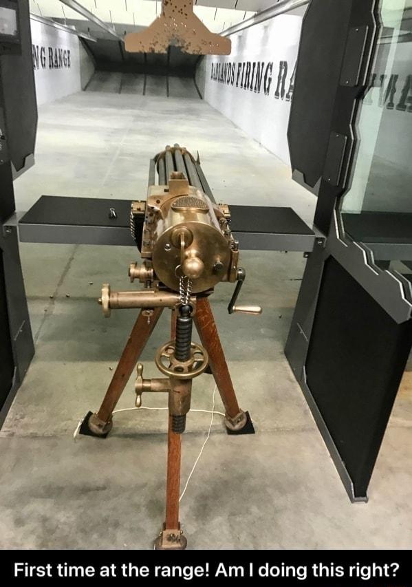 3 First time at the range Am doing this right