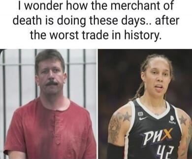 I wonder how the merchant of death is doing these days.. after the worst trade in history.