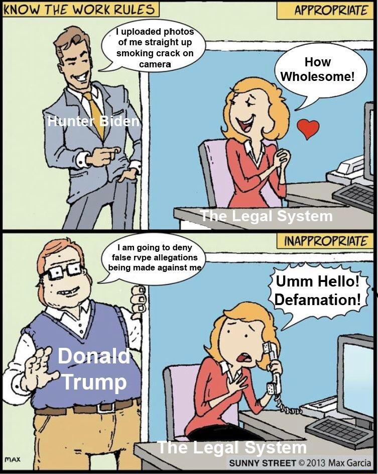 e INAPPROPRIATE ow Umm Hello Defamation S A