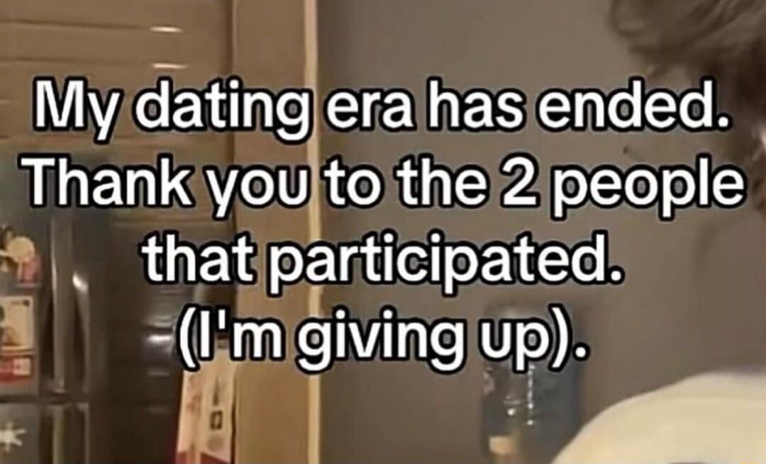 My dating era has ended. Thank you to the 2 people that participated. (I'm giving up).