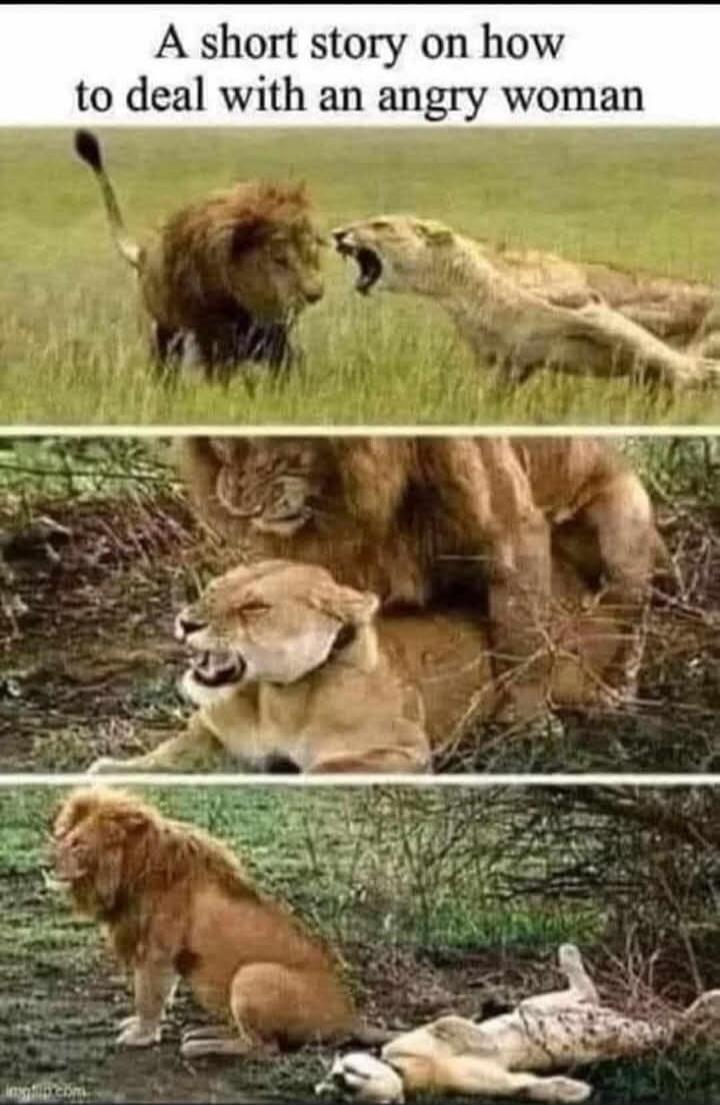 A short story on how to deal with an angry woman
