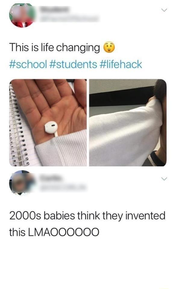 R This is life changing school students lifehack 2000s babies think they invented this LMAOOOOOO
